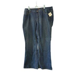 Emergency Exit Juniors Blue Denim Jeans Bootcut Med Wash Zip Size 21 New